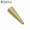 Cnc поворачивая корпус из латунного сплава света витрины СИД изготовленного на заказ 3W