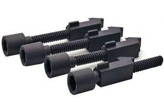 Черный нейлоновый медицинский резьбовой винт от MJF 3D Printing